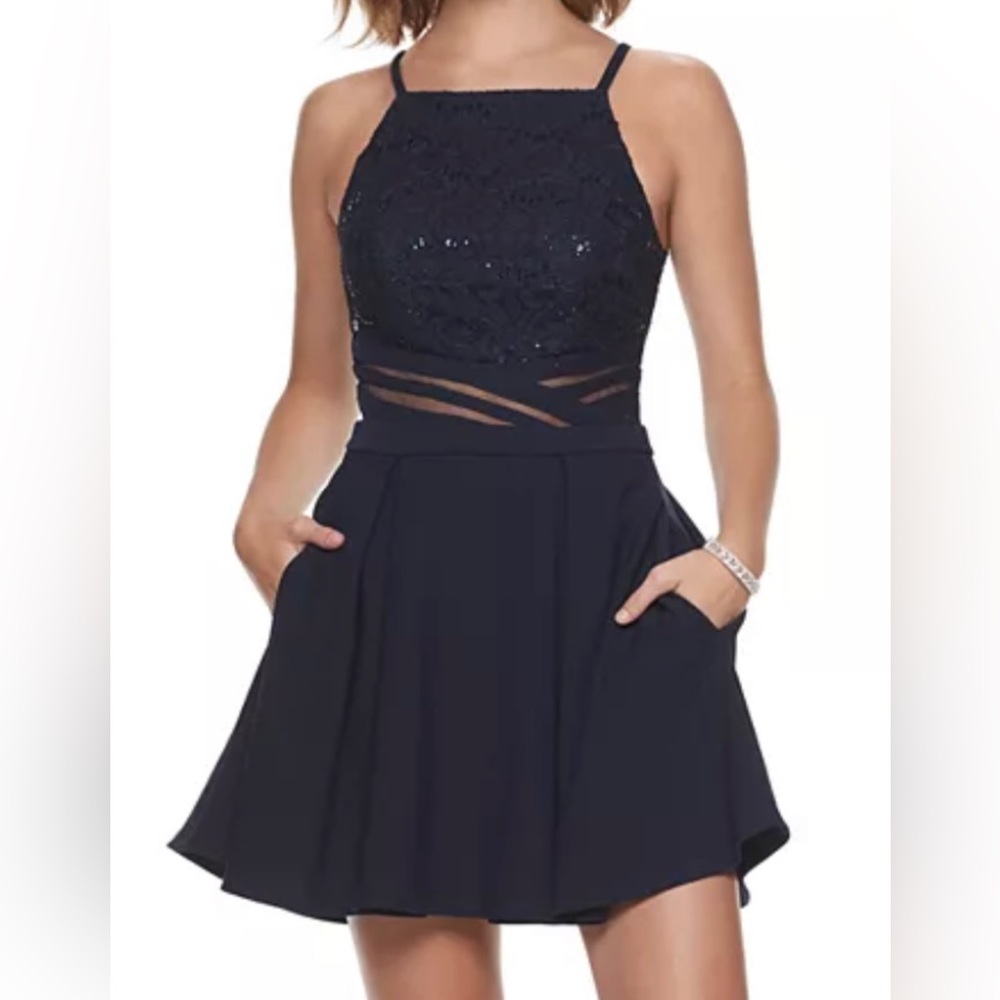 Beaded Homecoming Dress